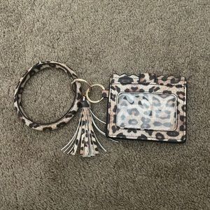 Cheetah wristlet